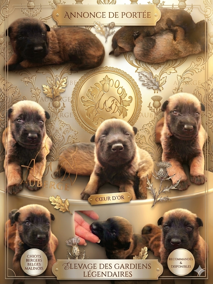 Chiot Berger Belge des Gardiens Légendaires